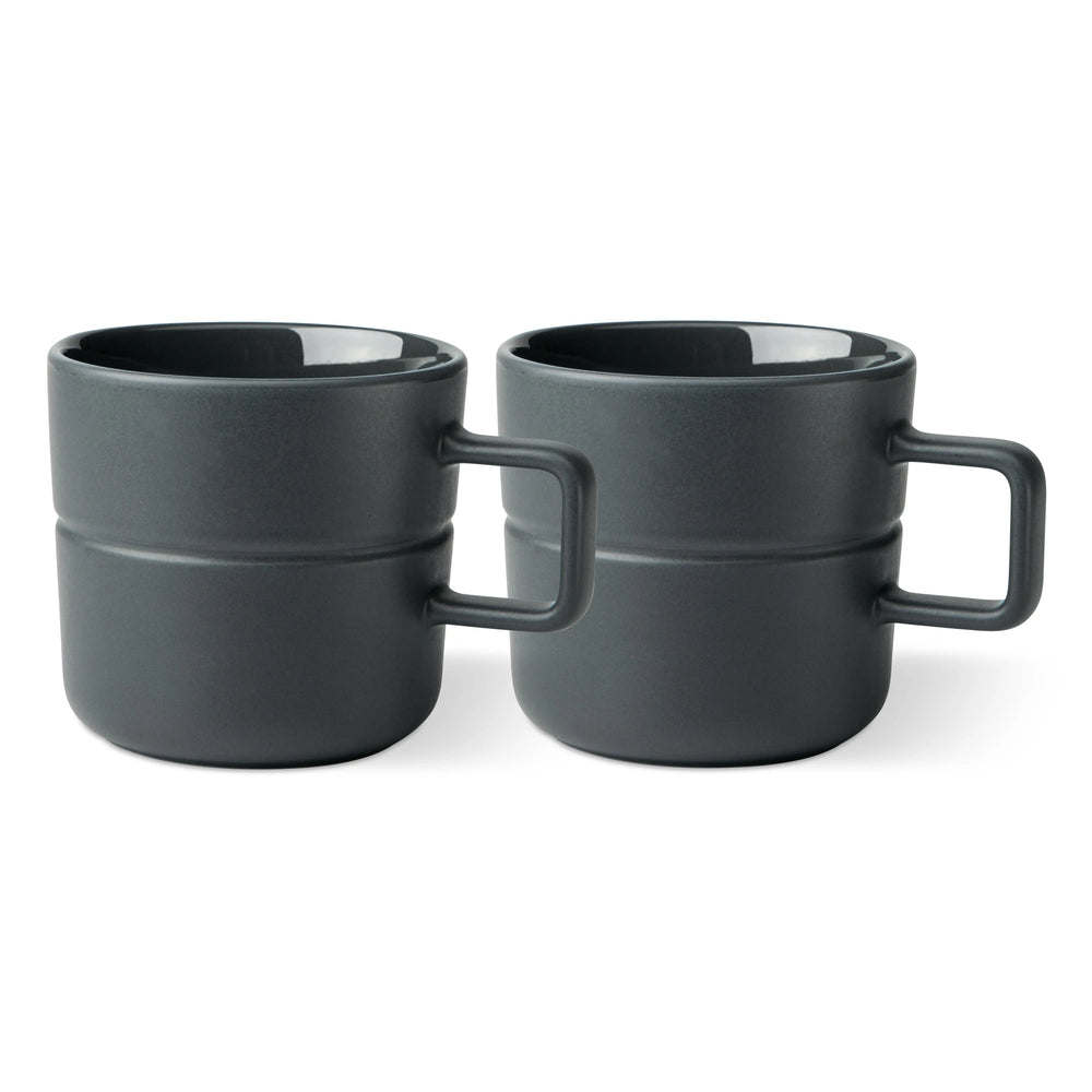 Njrd Lines Mug 50 Cl 2-Pack Dark Grey NJRD