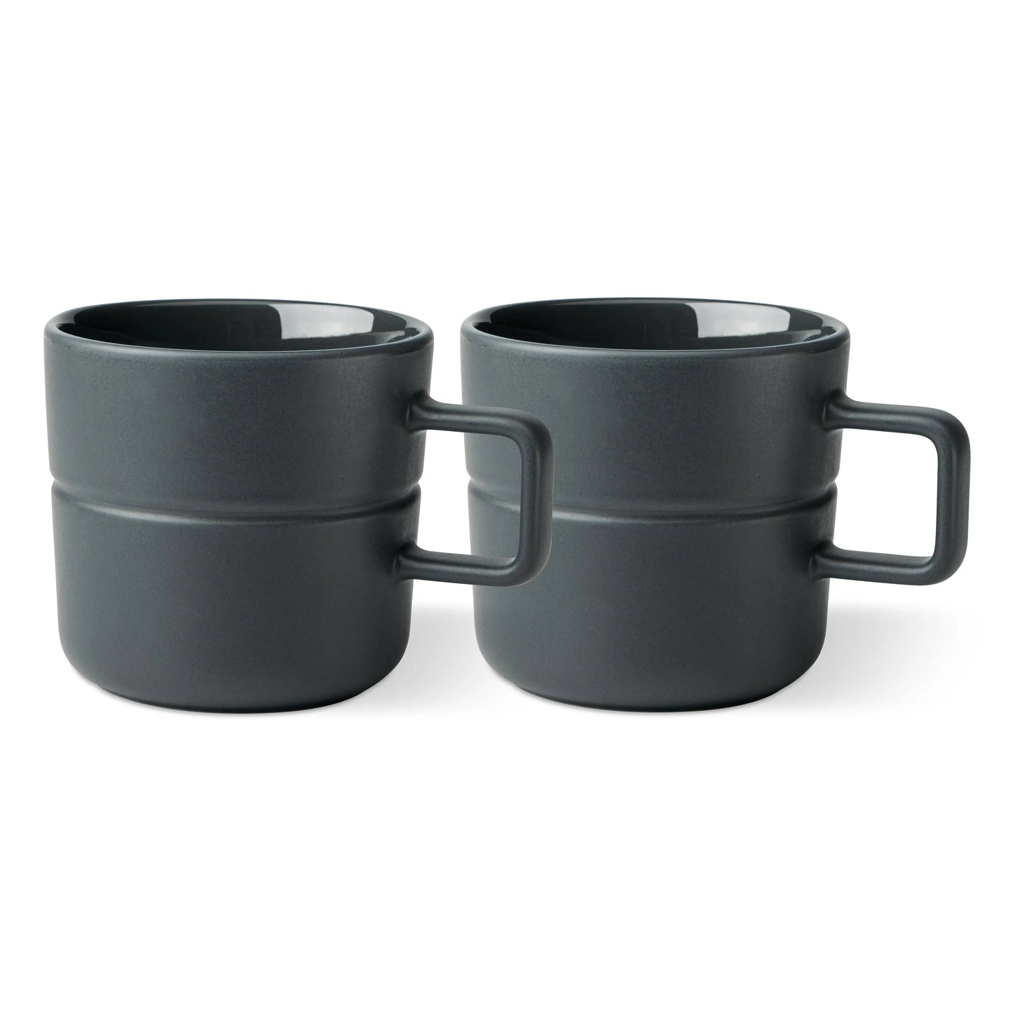 Njrd Lines Mug 50 Cl 2-Pack Dark Grey NJRD