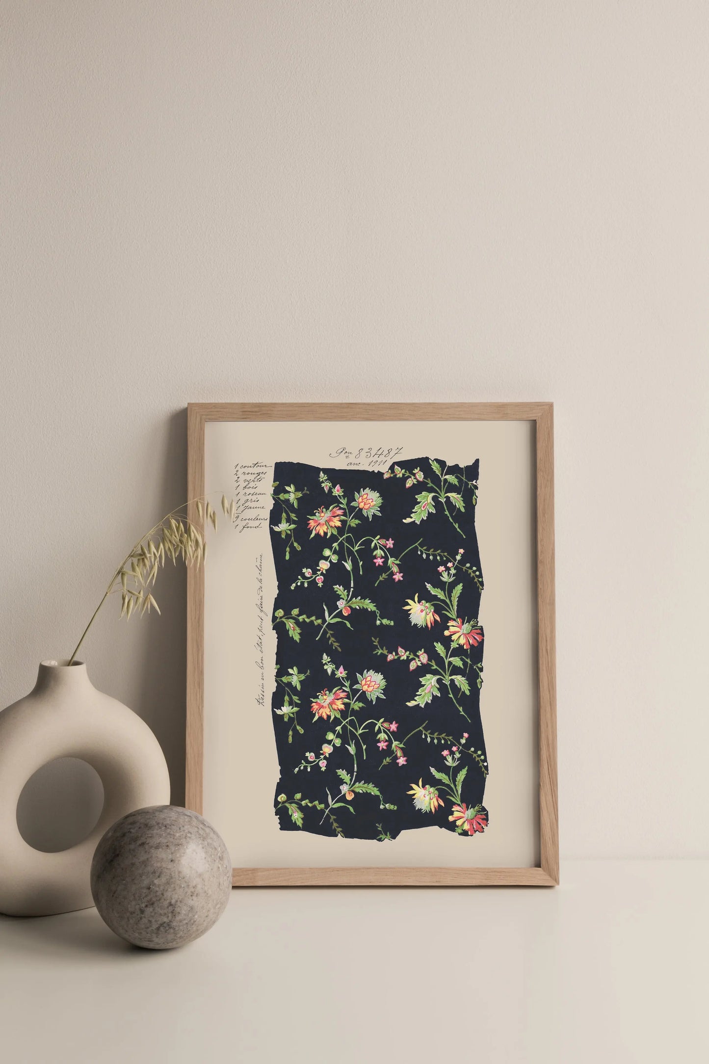 No.016 - Midnight Blooms - Vintage Archive Poster Prints Print~Sisters