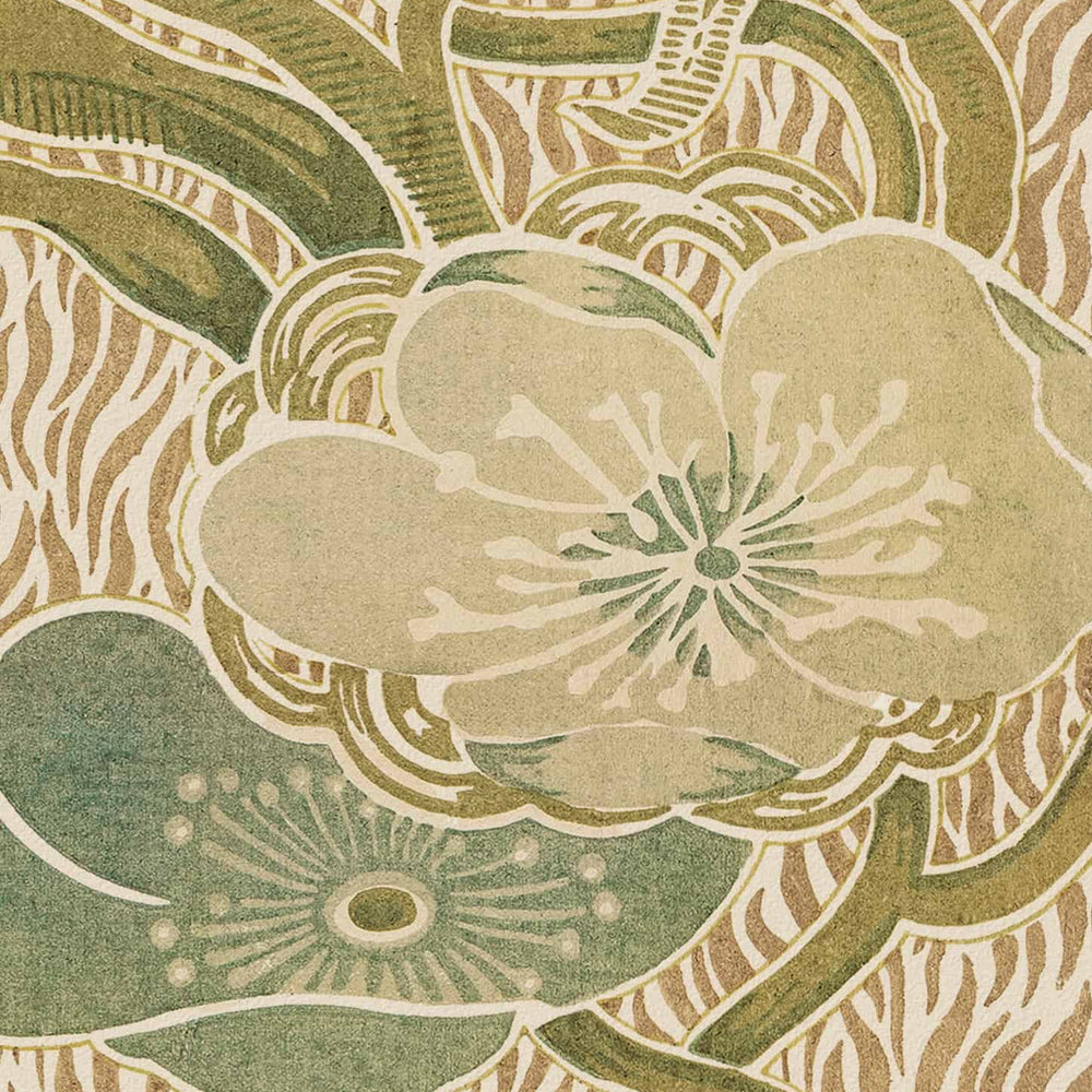 No.017 - Nouveau Blossoms - Vintage Archive Poster Prints Print~Sisters