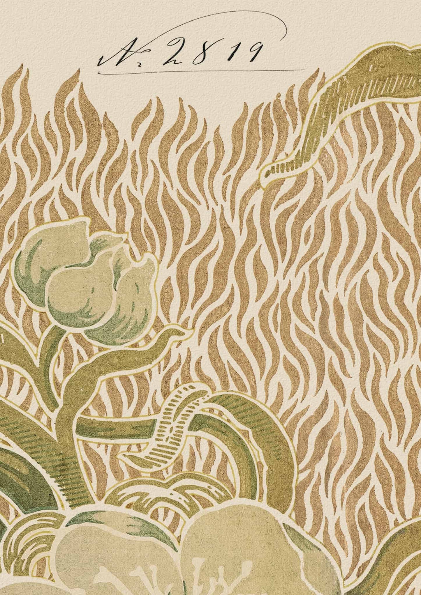 No.017 - Nouveau Blossoms - Vintage Archive Poster Prints Print~Sisters