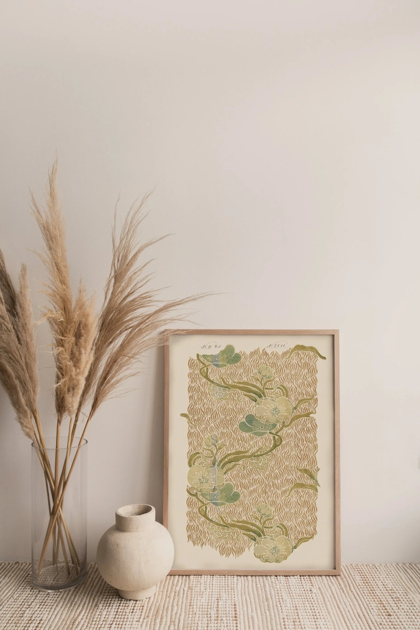 No.017 - Nouveau Blossoms - Vintage Archive Poster Prints Print~Sisters