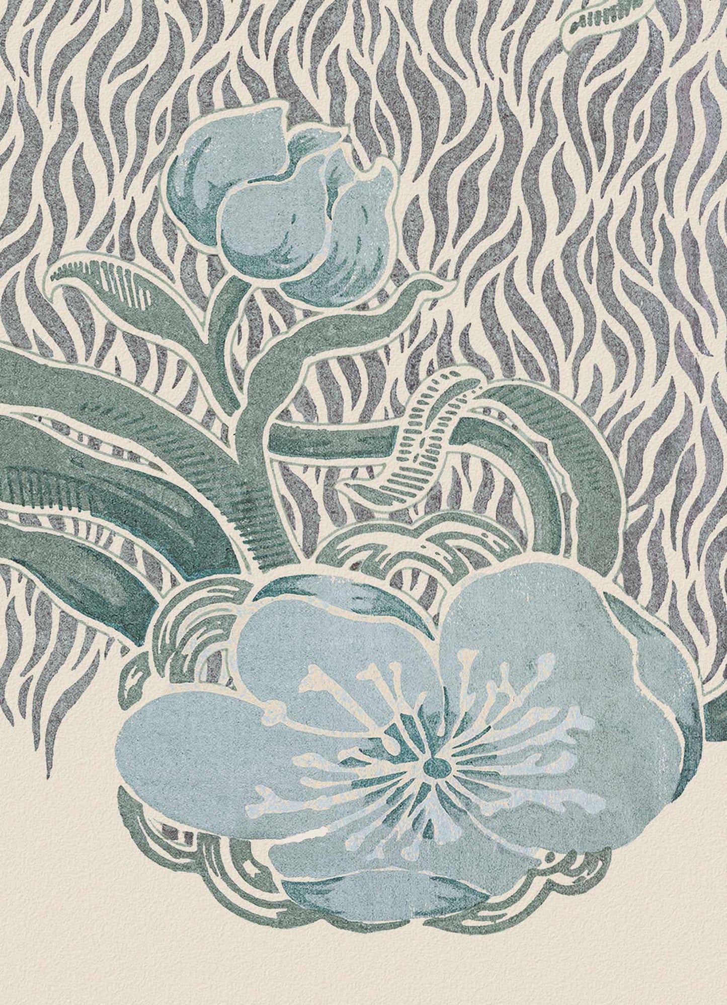 No.041 - Nouveau Indigo - Vintage Archive Poster Prints Print~Sisters