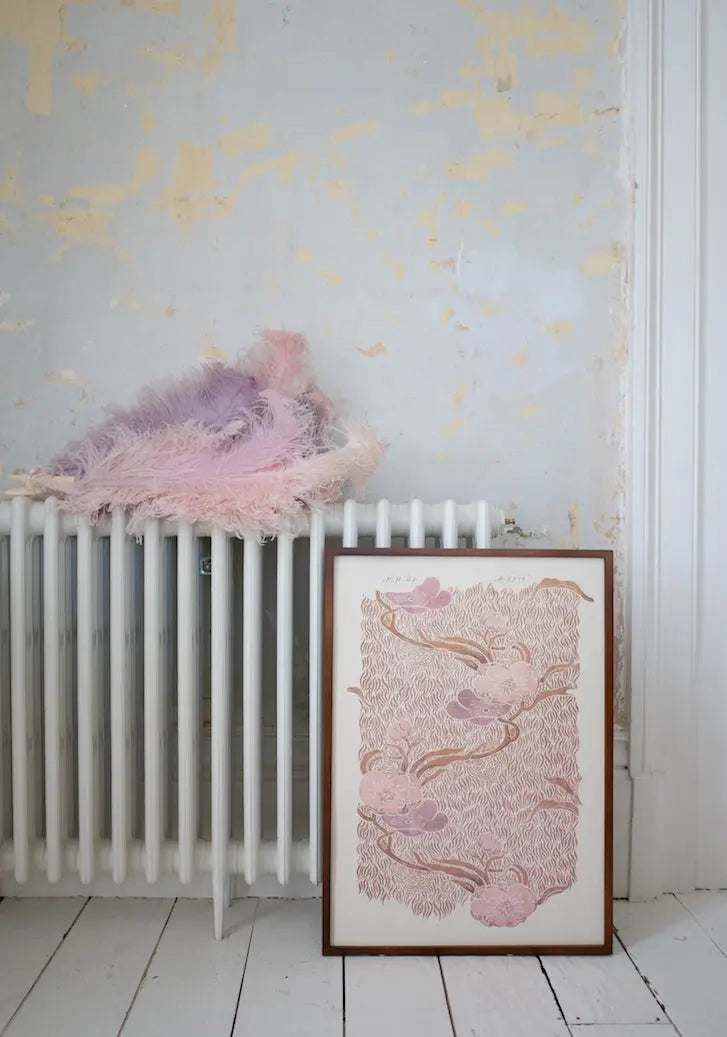 No.042 - Nouveau Love - Vintage Archive Poster Prints Print~Sisters