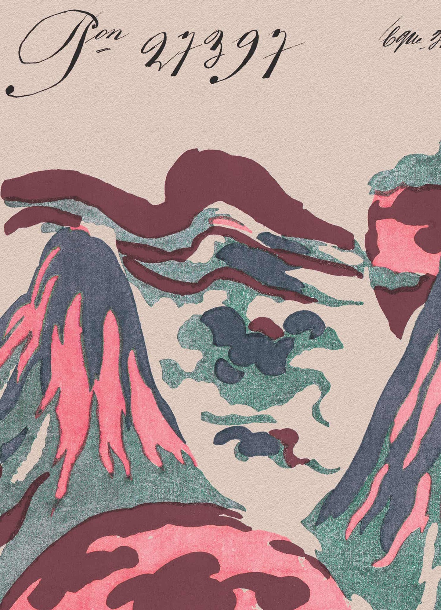 No.053 - Mount Vesuvius - Vintage Archive Poster Prints Print~Sisters