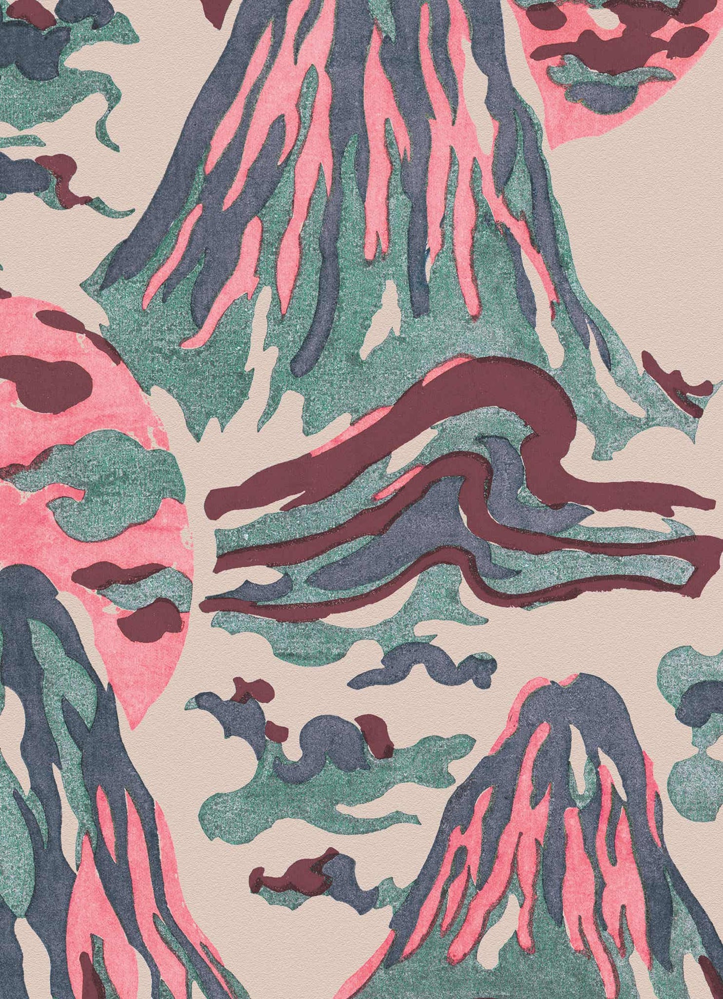 No.053 - Mount Vesuvius - Vintage Archive Poster Prints Print~Sisters