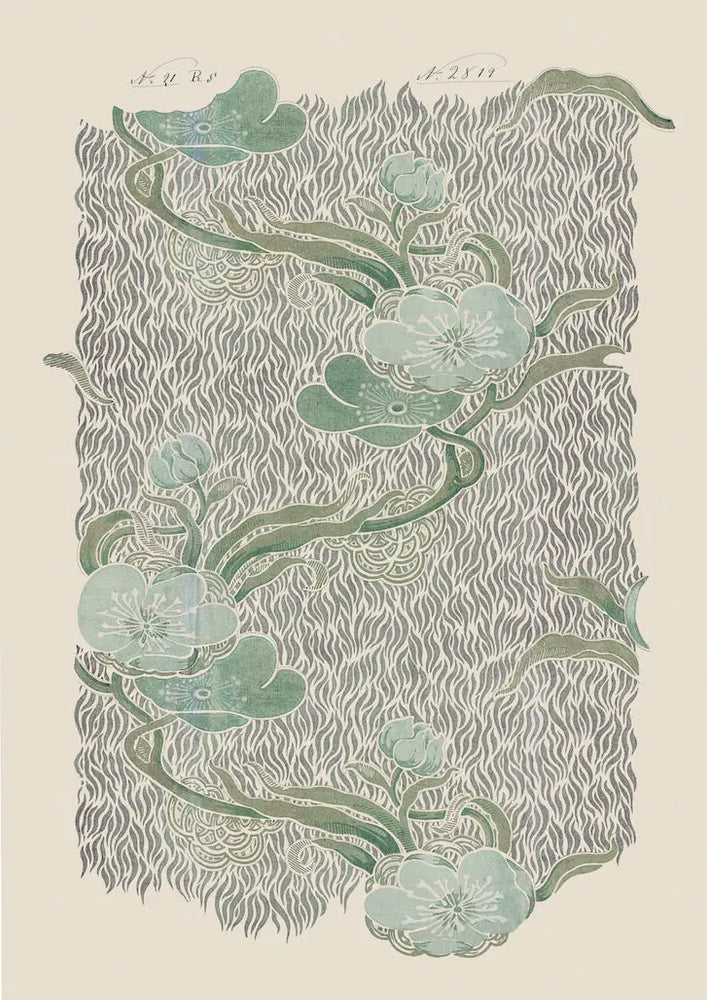 No.068 - Nouveau Verte - Vintage Archive Poster Prints Print~Sisters