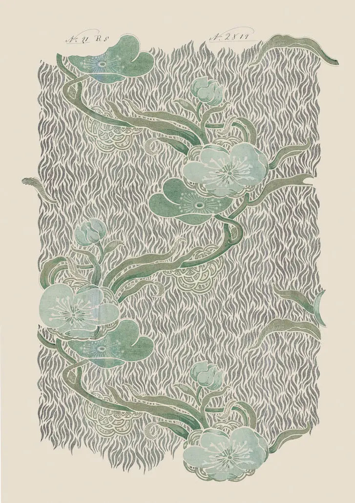 No.068 - Nouveau Verte - Vintage Archive Poster Prints Print~Sisters