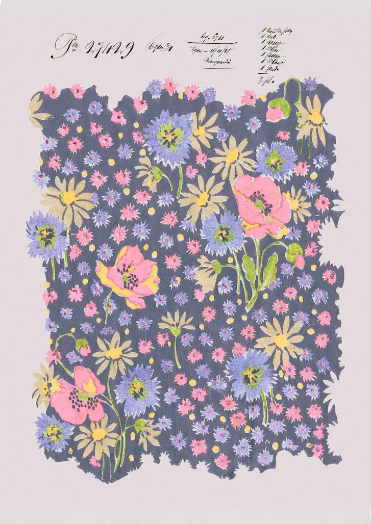 No.096 - Floral Alchemy 1928 - Vintage Archive Poster Prints Print~Sisters