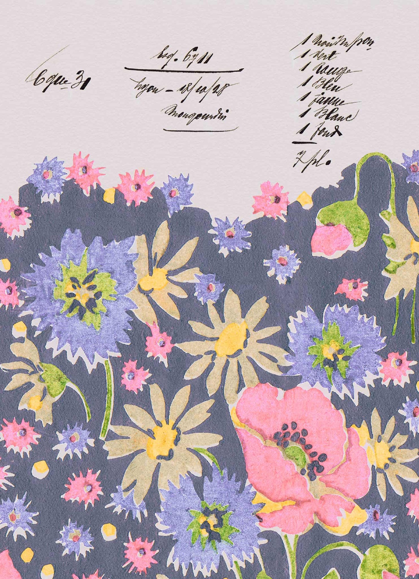 No.096 - Floral Alchemy 1928 - Vintage Archive Poster Prints Print~Sisters