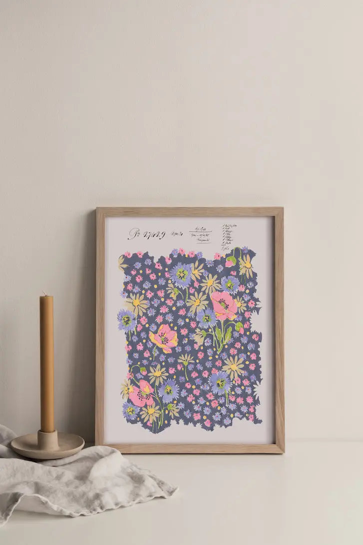 No.096 - Floral Alchemy 1928 - Vintage Archive Poster Prints Print~Sisters