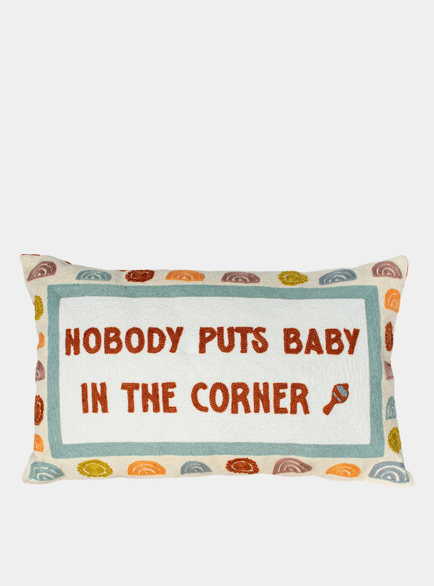 Nobody Puts Baby in the Corner Needlepoint Cushion The Pillow Drop