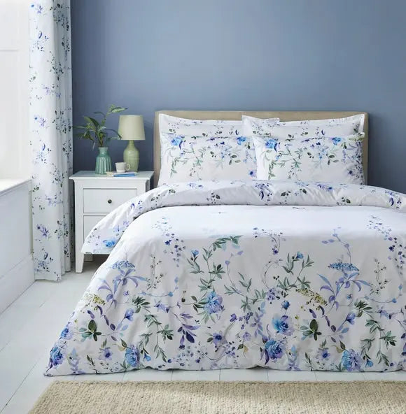 Nola Floral Duvet Cover and Pillowcase Set Dunelm