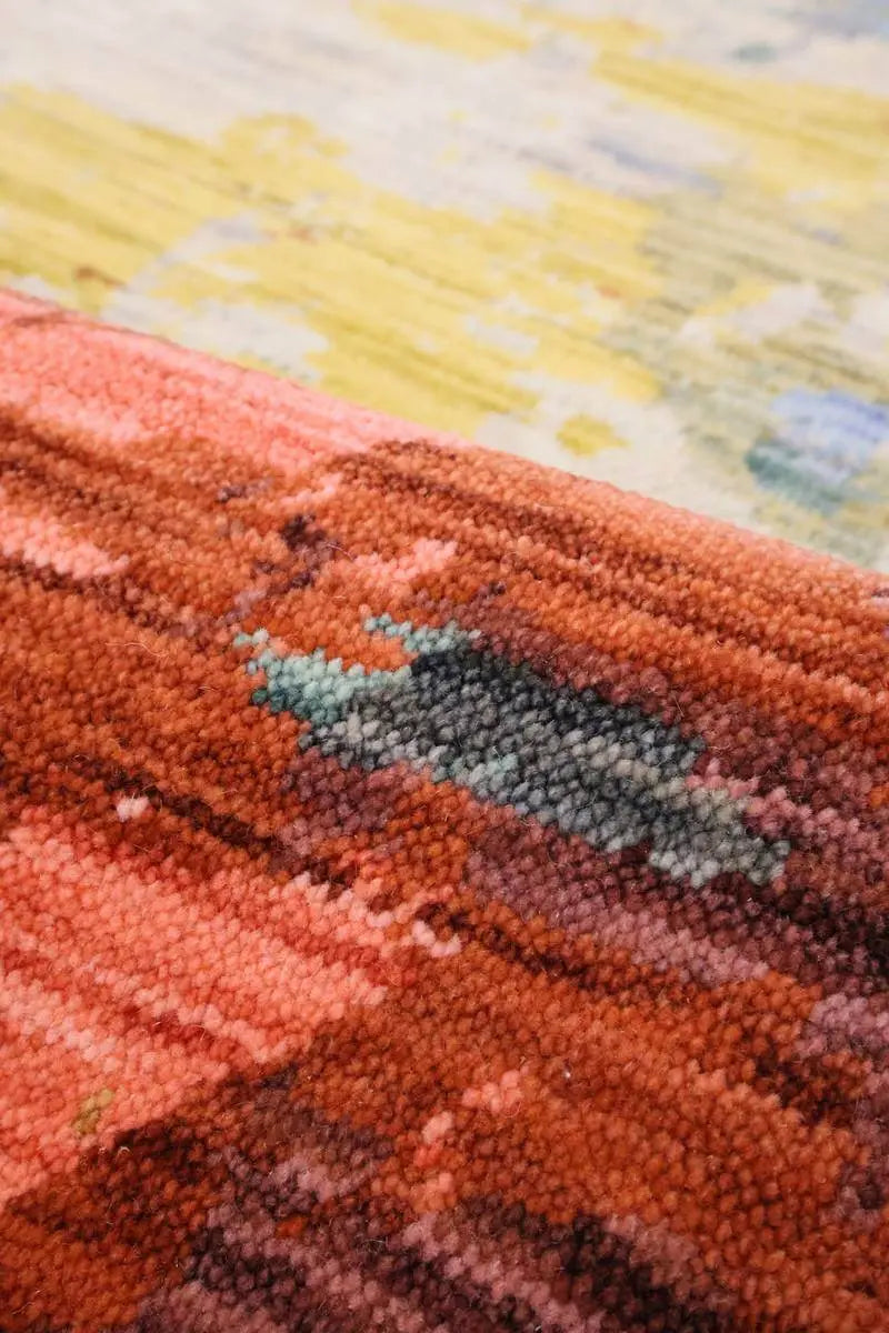 Nomad Abstract Wool-Blend Rug – Multicolour The Rugs