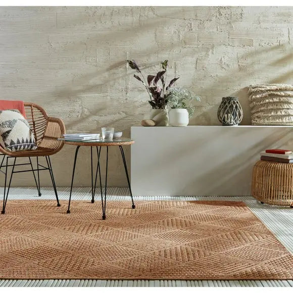 Nora Diamond Indoor Outdoor Rug Dunelm