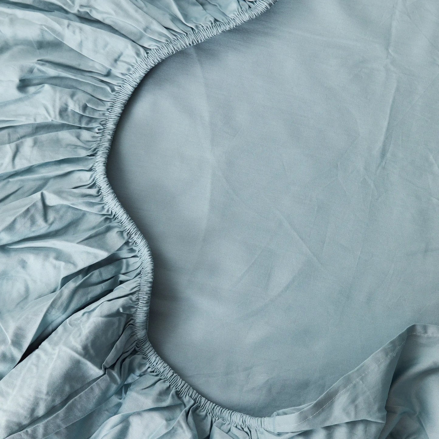 Nordic Blue Organic Cotton Fitted Sheet Kabode