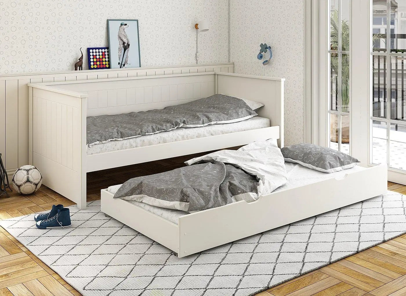 Northwood Day Bed with Trundle - White Dreams