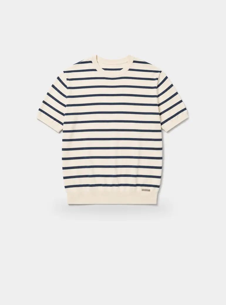 Norwell Knit T-Shirt Light Stone Duck and Cover