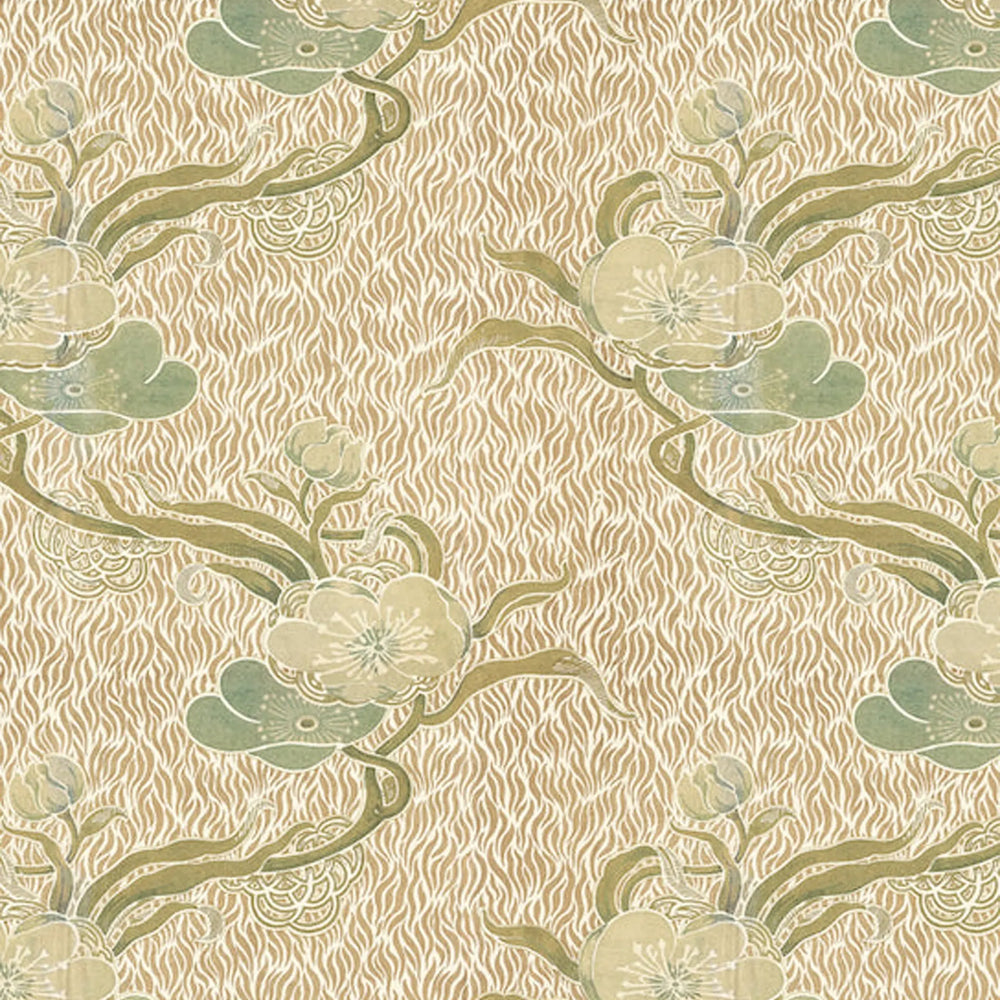 Nouveau Blossom - Gold - Wallpaper Print~Sisters