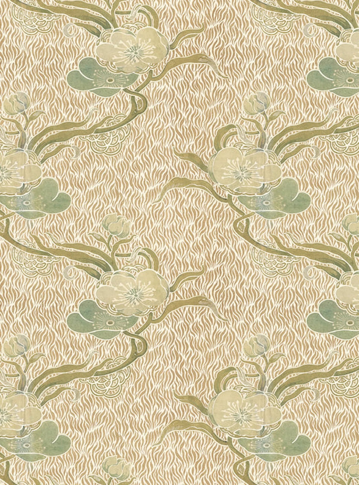 Nouveau Blossom - Gold - Wallpaper Print~Sisters