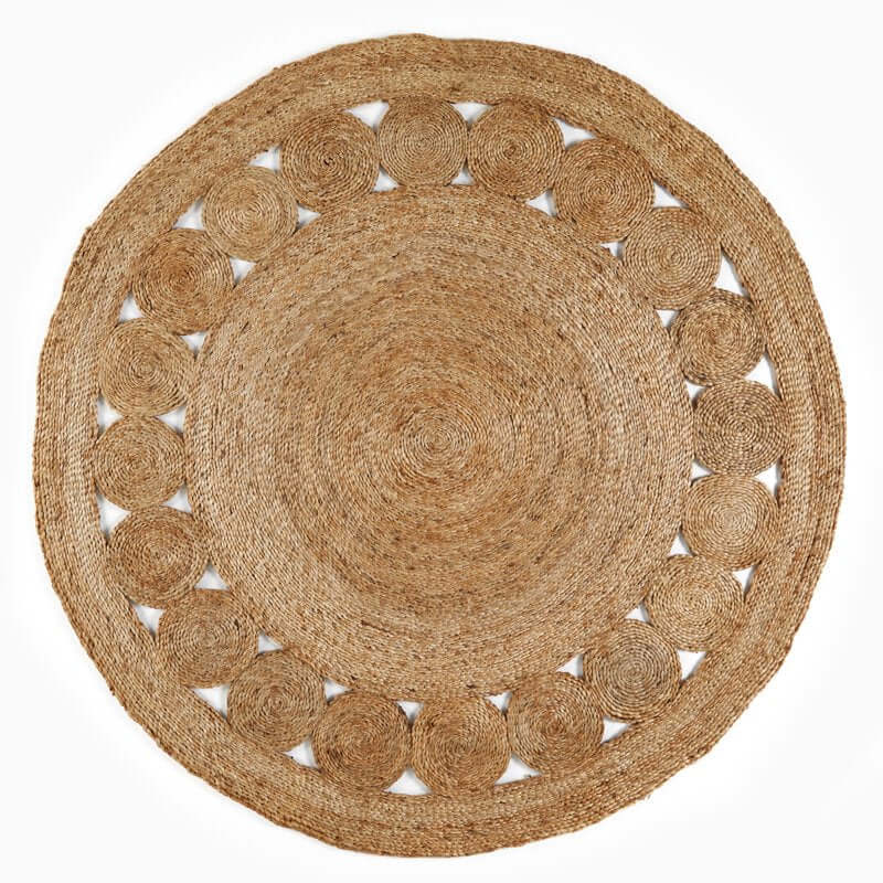 Nova Natural Circle Rug – Handwoven Round Jute Rug The Rugs