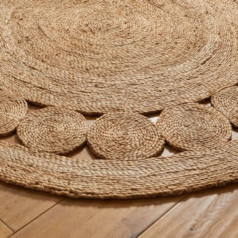 Nova Natural Circle Rug – Handwoven Round Jute Rug The Rugs