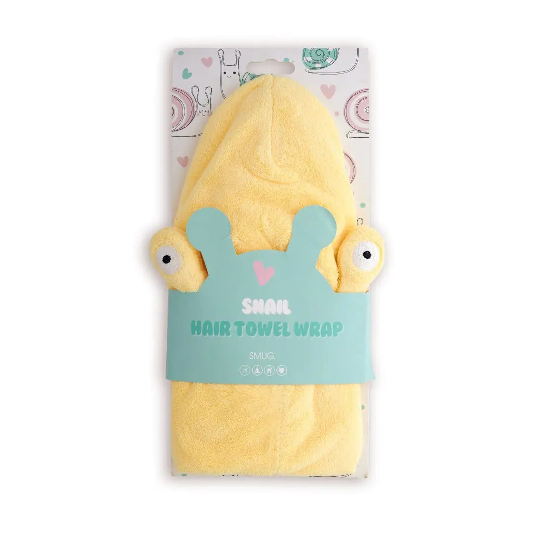 Novelty Hair Towel Wrap, Snail SMUG