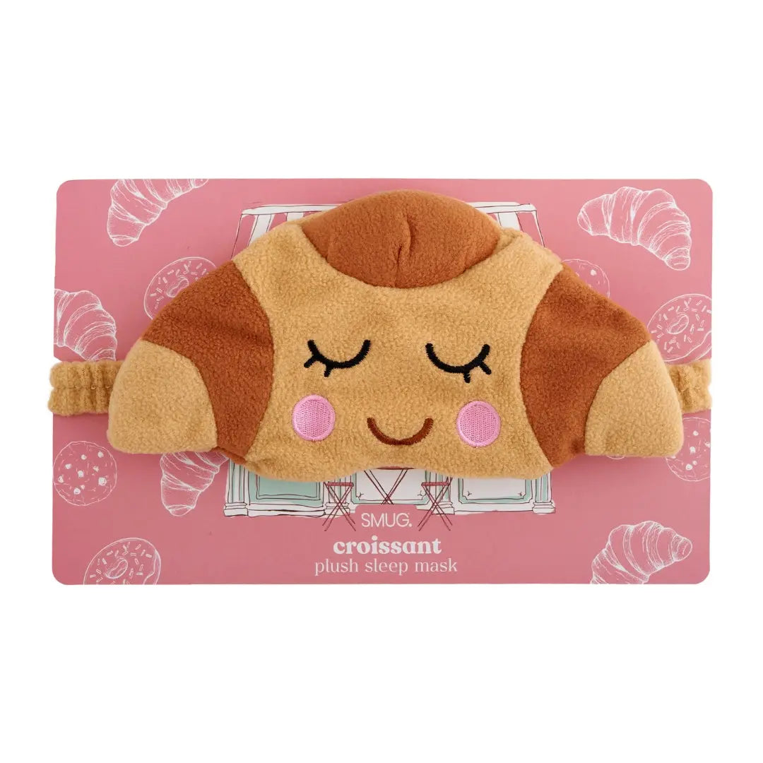 Novelty Plush Sleep Mask - Croissant SMUG