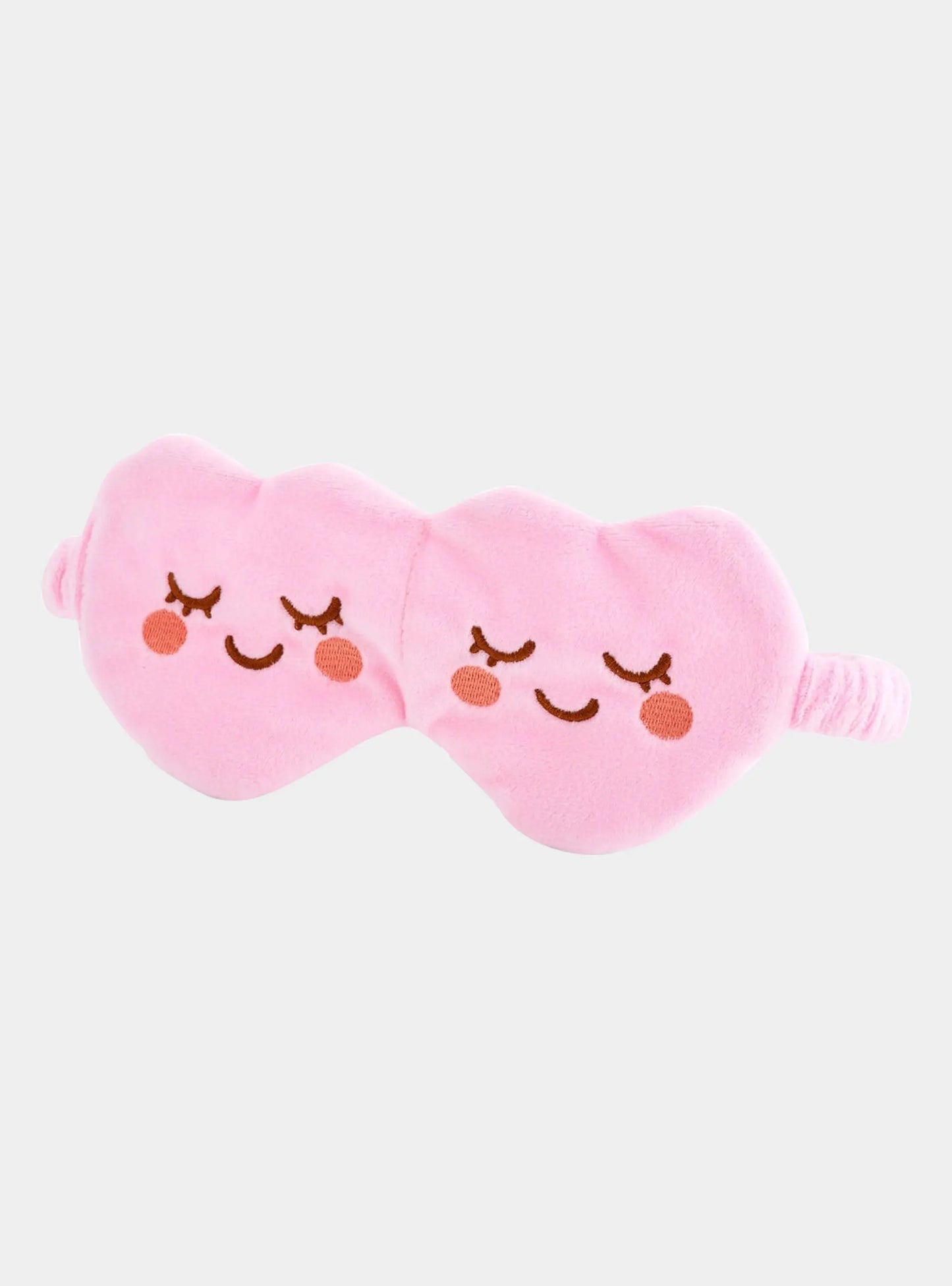Novelty Plush Sleep Mask - Pink Hearts SMUG