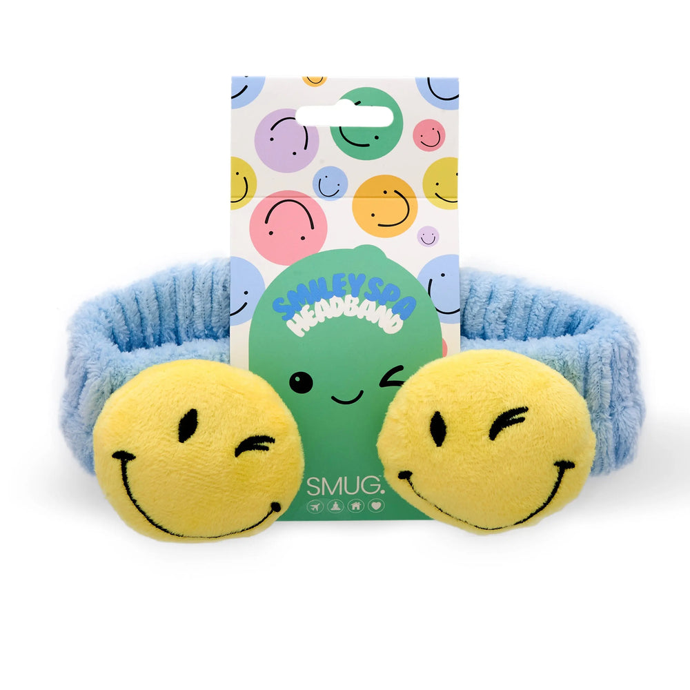 Novelty Spa Headband - Smiley SMUG