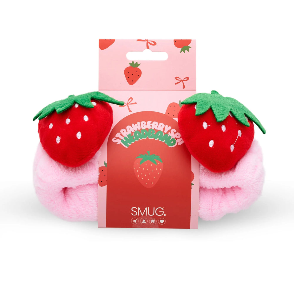 Novelty Spa Headband - Strawberry SMUG