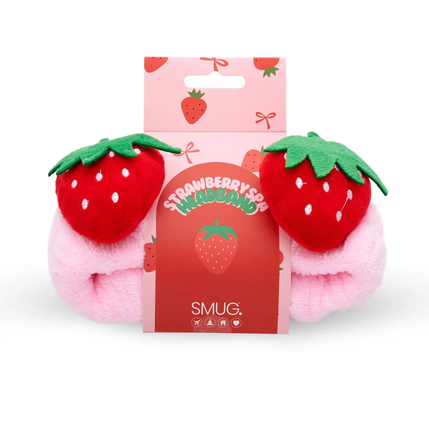 Novelty Spa Headband - Strawberry SMUG