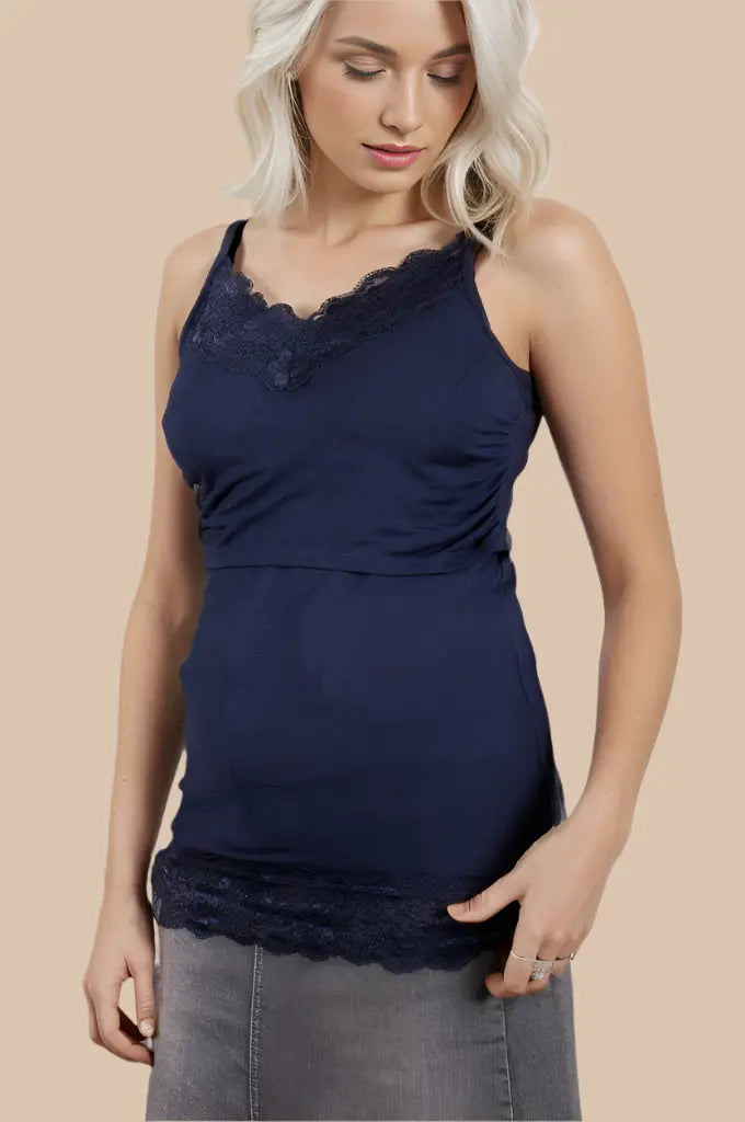 Nursing Cami in Midnight Bshirt