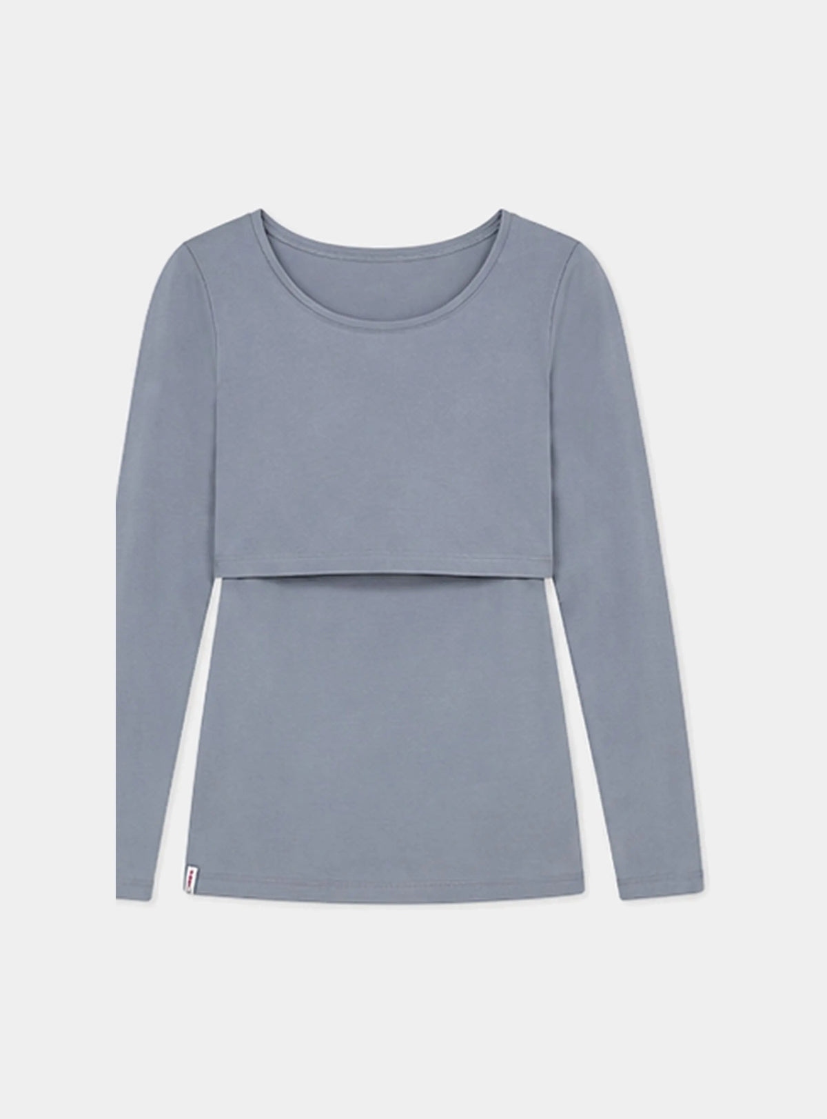 Nursing long sleeve t-shirt in Grey Bshirt