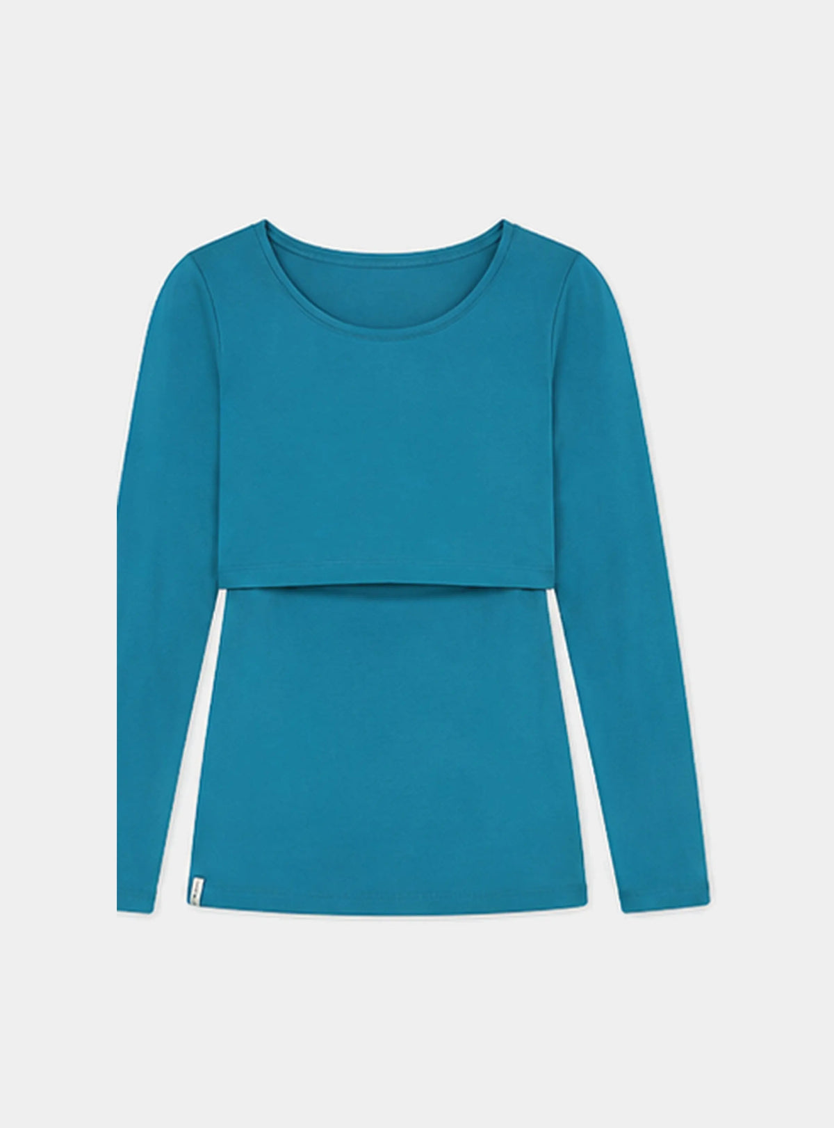 Nursing long sleeve t-shirt in Teal Bshirt