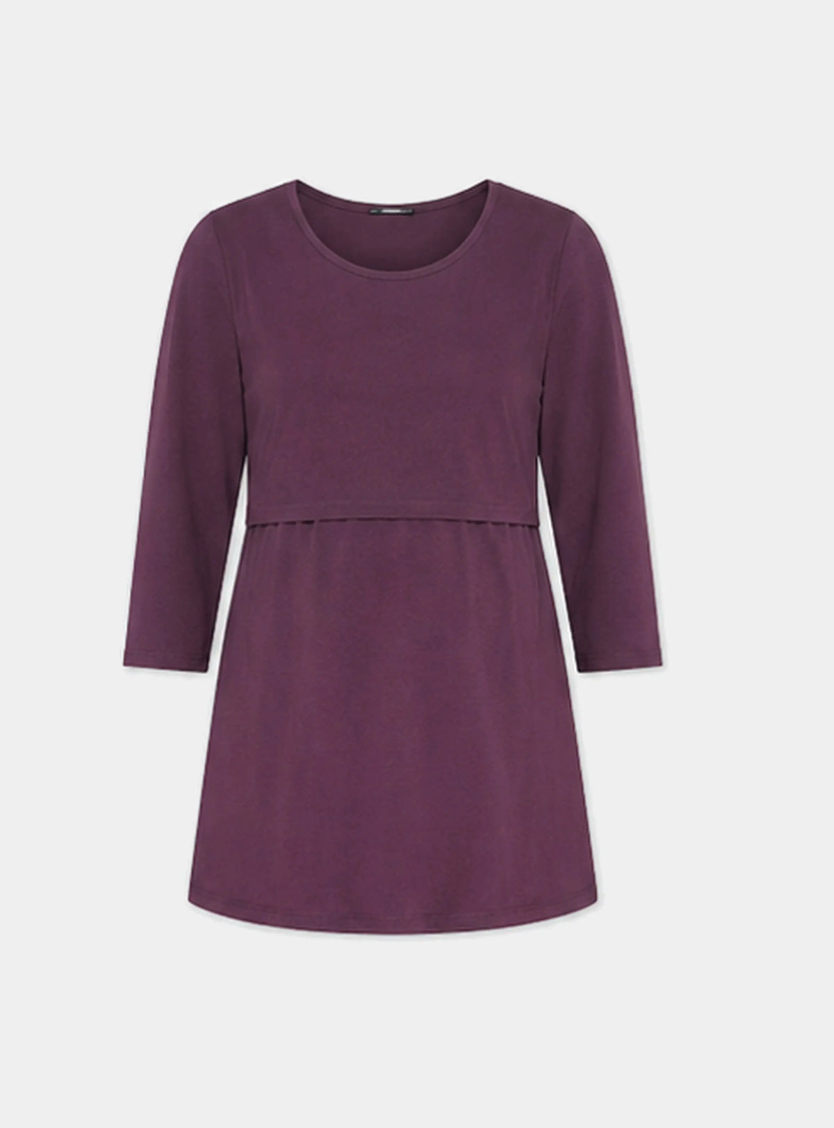 Nursing tunic dress in Plum Bshirt