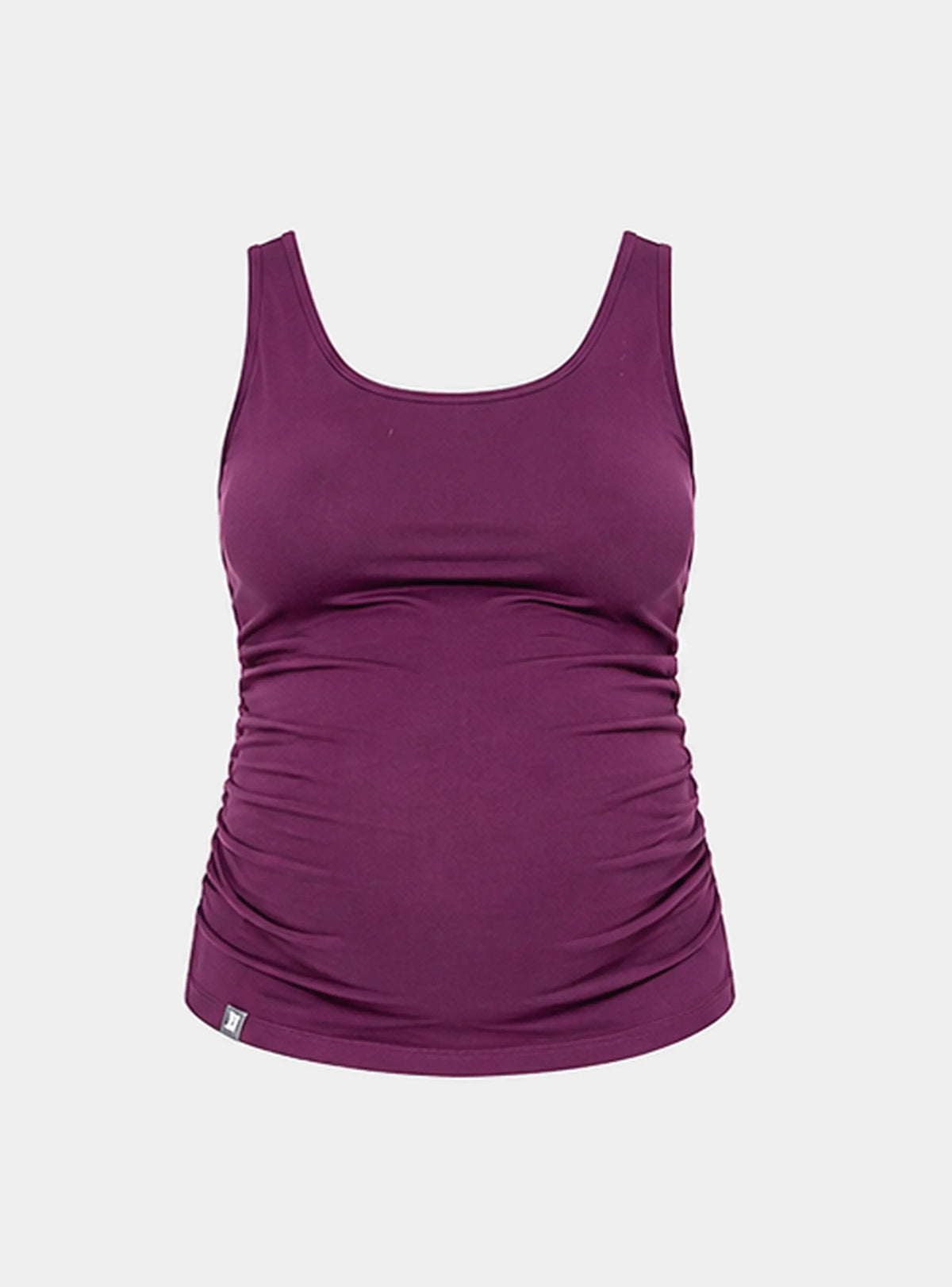 Nursing vest in Plum Bshirt