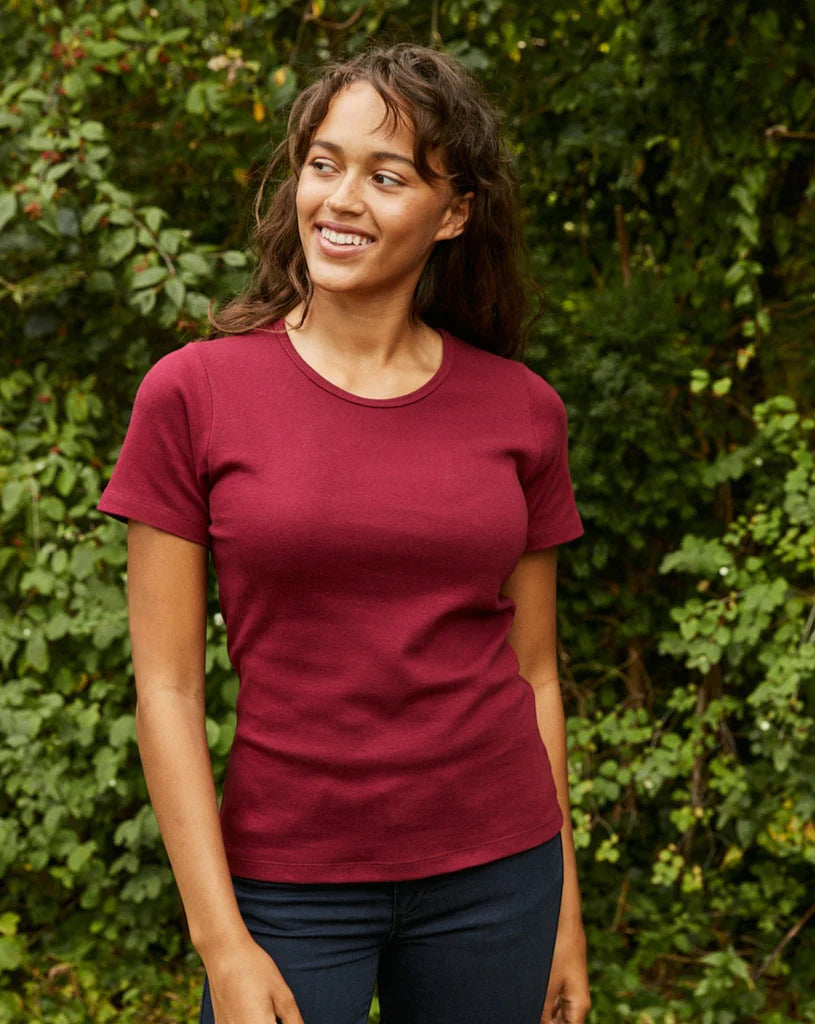 Fairtrade Organic Heavy Interlock T-shirt: Womens Earth Wardrobe