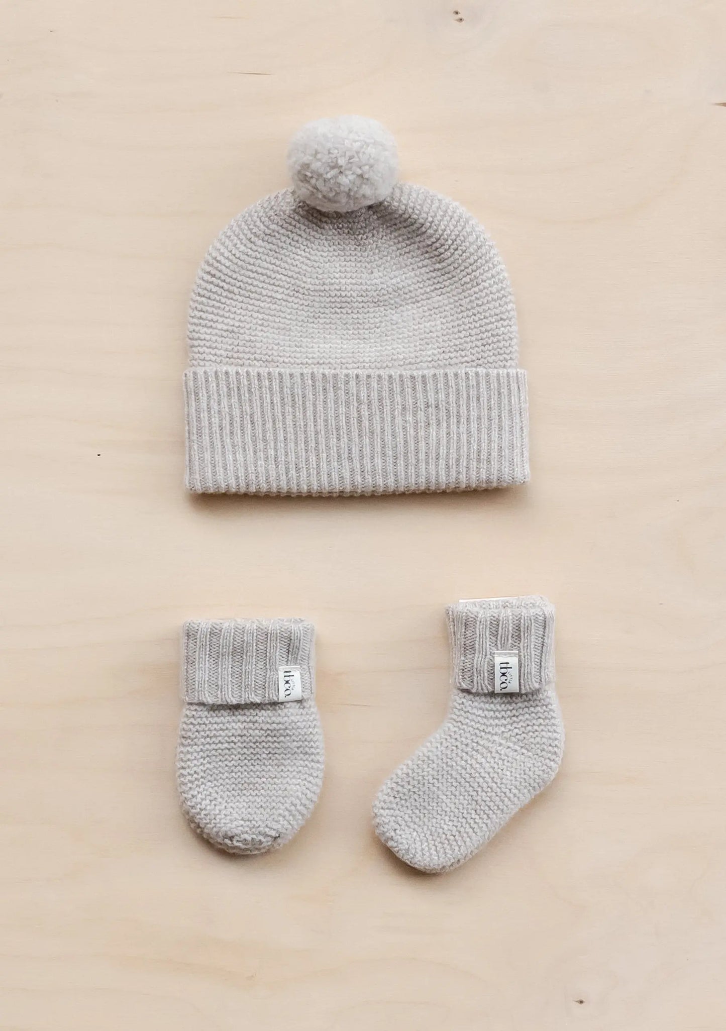 Oatmeal Merino Beanie, Gloves, Socks Bundle TartanBlanketCo