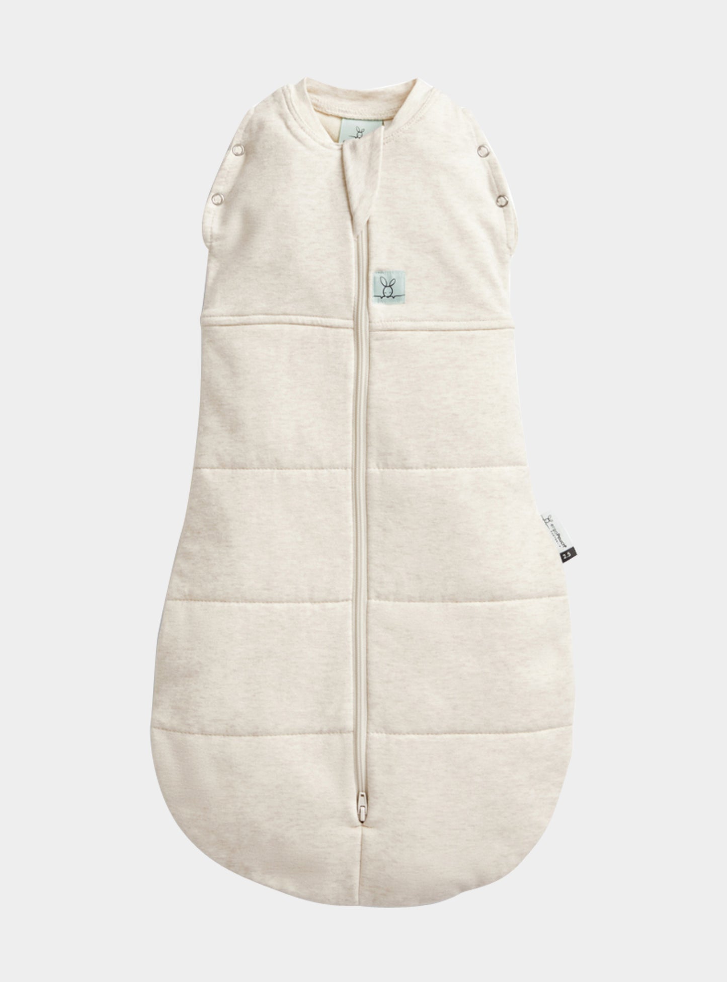 Organic Winter Cocoon Swaddle Sleeping Bag - Oatmeal 2.5 TOG ergoPouch