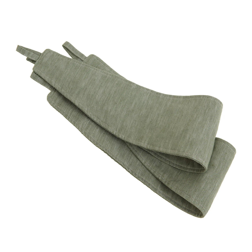 Olive Green Twill Cotton Linen Curtain Tie Backs (Pair) The Secret Linen Store