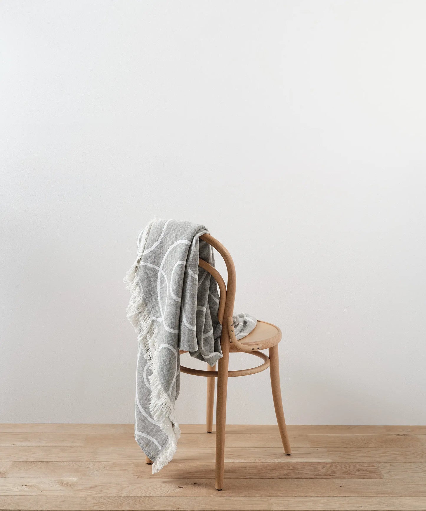 Olive Lines Cotton Throw Blanket Undercover