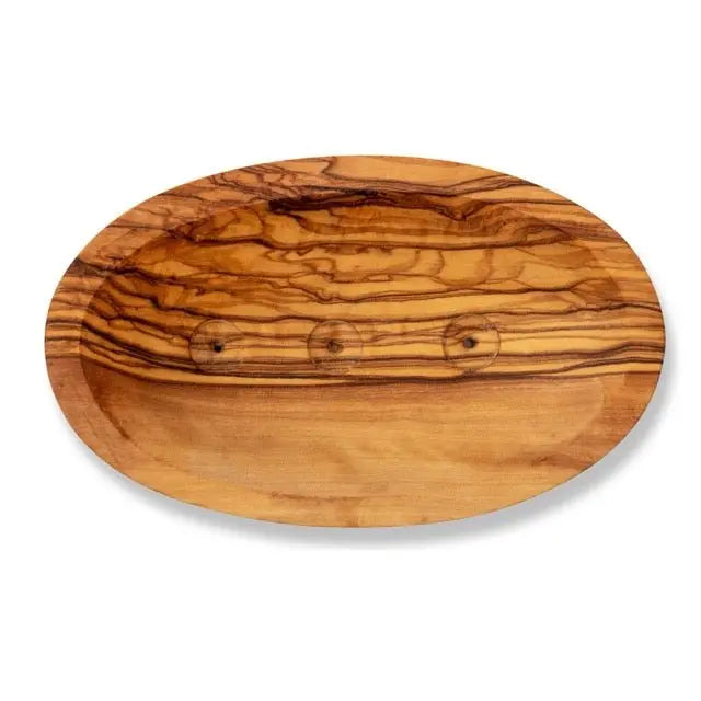 Olive Wood Boat Shape Soap Dish Eco Bath London