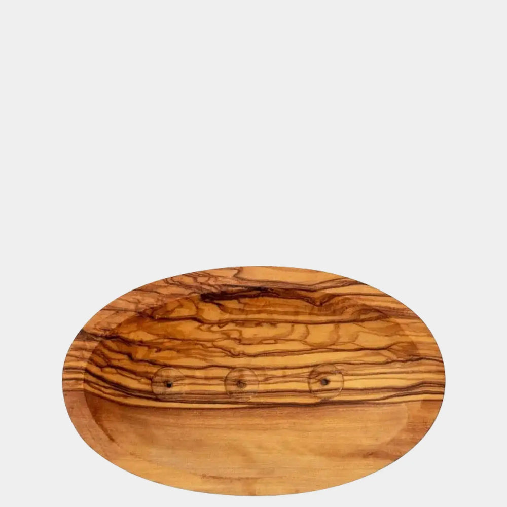 Olive Wood Boat Shape Soap Dish Eco Bath London
