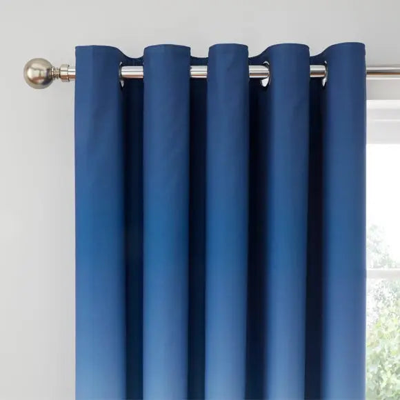 Ombre Blackout Eyelet Curtains Dunelm