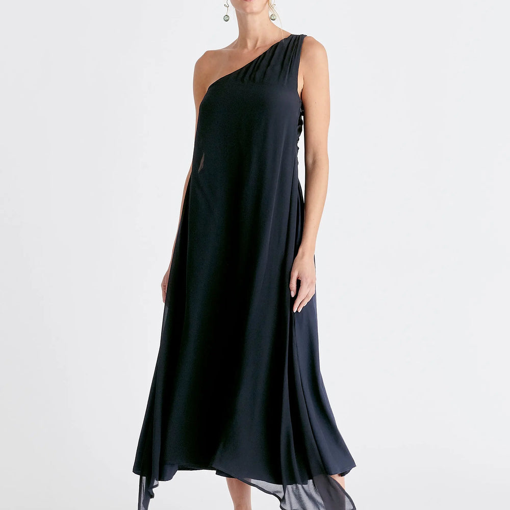One Shoulder Flowy Dress Paisie