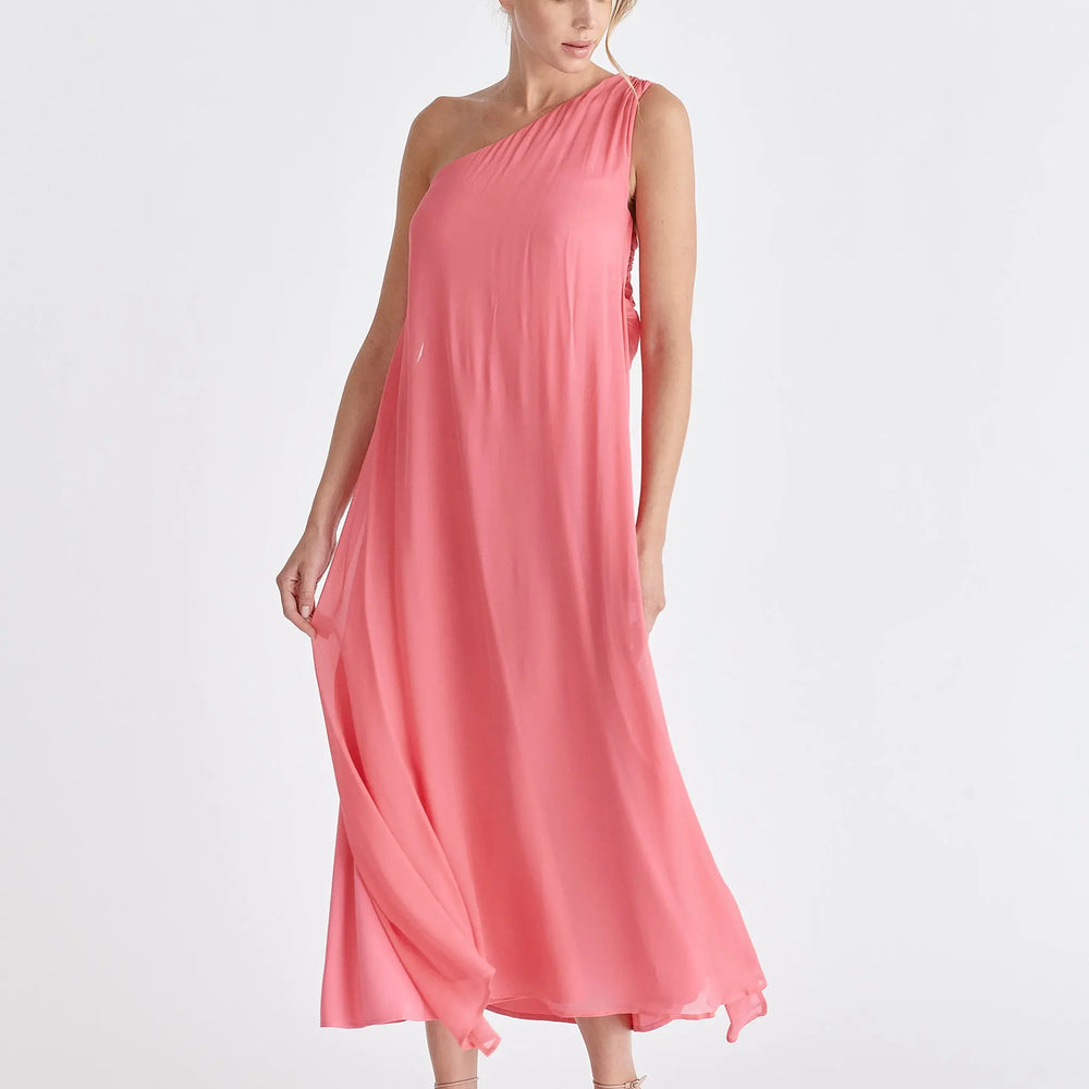 One Shoulder Flowy Dress Paisie