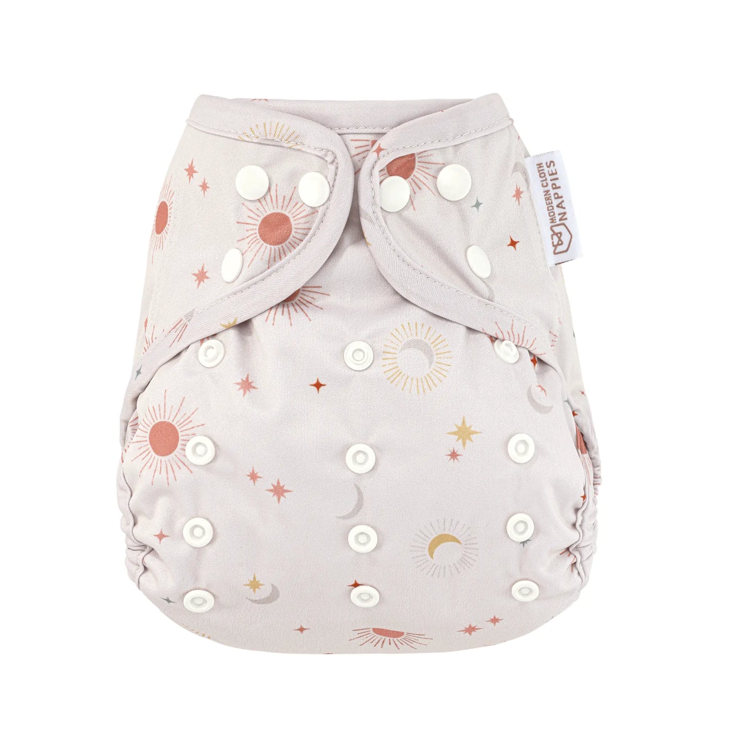One Size Reusable Cloth Nappy Wrap - Celestial Modern Cloth Nappies