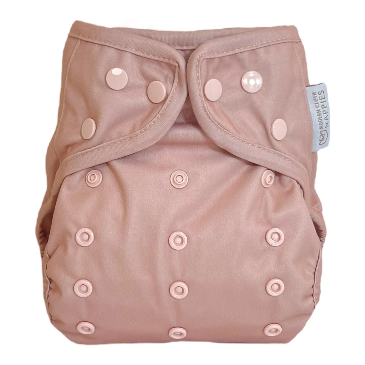 One Size Reusable Cloth Nappy Wrap - Dusty Rose Modern Cloth Nappies