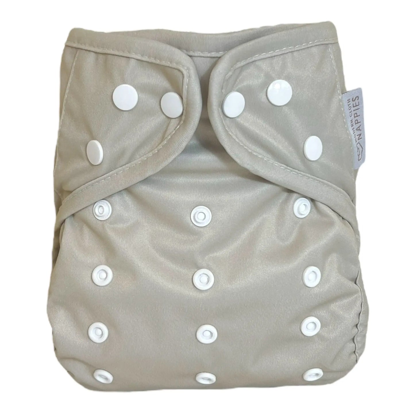 One Size Reusable Cloth Nappy Wrap - Grey Mist Modern Cloth Nappies